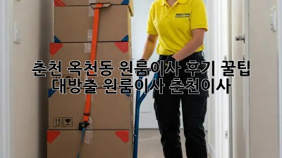 춘천 옥천동 원룸이사 후기🏠✨ 꿀팁 대방출! #원룸이사 #춘천이사