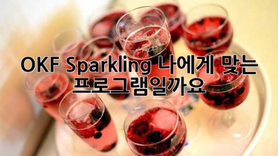 OKF Sparkling, 나에게 맞는 프로그램일까요?